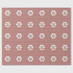 Custom and personalised mother's day floral gift wrapping paper
