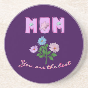 Custom and personalised mother's day gift coaster