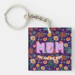 Custom and personalised mother's day gift lumbar key ring