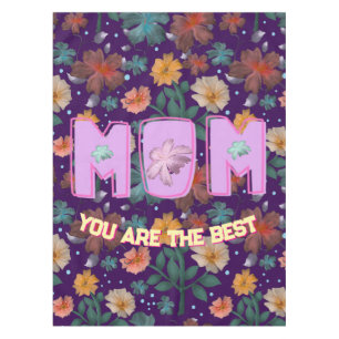 Custom and personalised mother's day gift  lumbar tablecloth