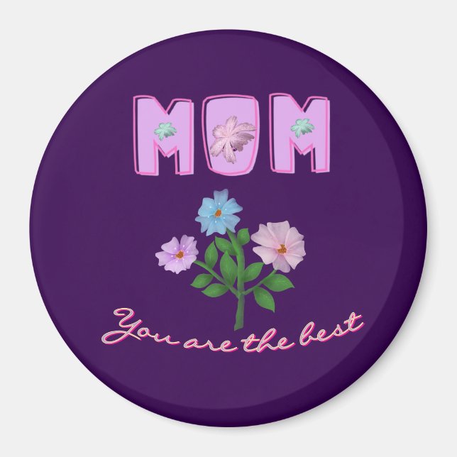 Custom and personalised mother's day gift  magnet (Front)