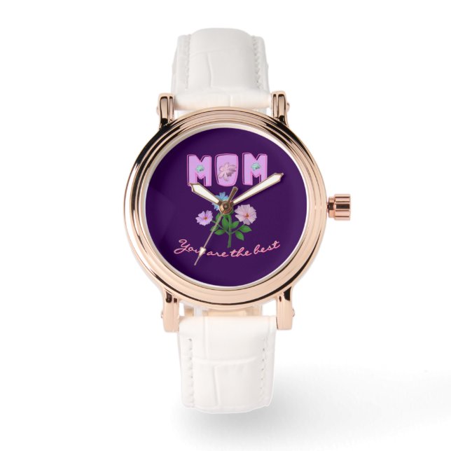 Custom and personalised mother's day gift  watch (Front)