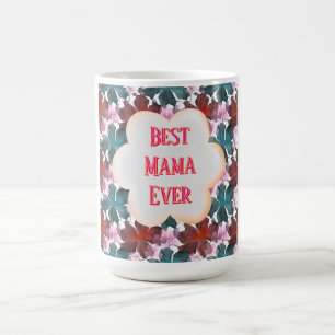 Custom and personalised watercolor floral  coffee mug