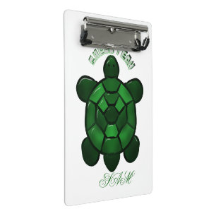 Custom and personalized Cute Turtle  Mini Clipboard