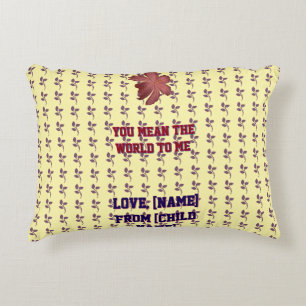 Custom and personalized family quote gift  decorative cushion