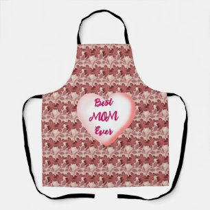Custom and personalized floral gift for Mom Apron