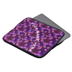 Custom and personalized floral Spiral Notebook Laptop Sleeve