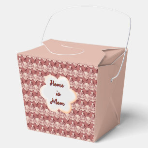 Custom and personalized mother's day floral gift  favour box