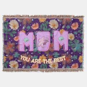 Custom and personalized mother's day gift  lumbar throw blanket