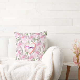 Custom and Personalized  watercolor floral gift  Cushion