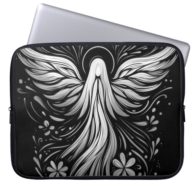 Custom Angel Laptop Bag for Women Electronics Bag (Front)