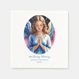 Custom Angel Memorial Paper Napkins