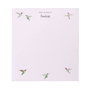 Custom Anna's Hummingbirds Notepad