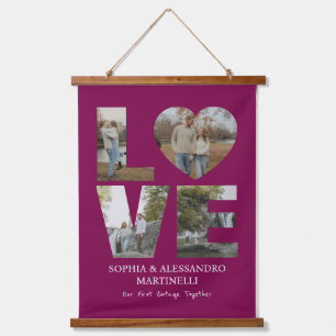 Custom Anniversary Photo  Hanging Tapestry