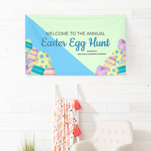Custom Annual Easter Egg hunt signage hosted by Banner (Insitu)