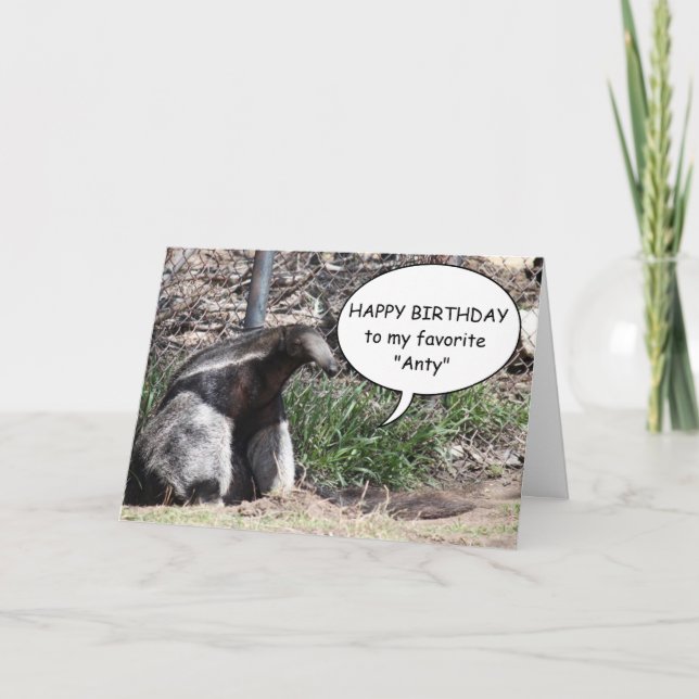 Custom Anteater Greeting Card (Front)