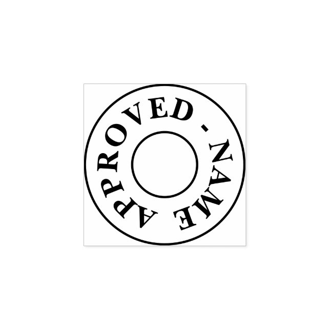 Custom Approved By Rubber Stamp (Imprint)
