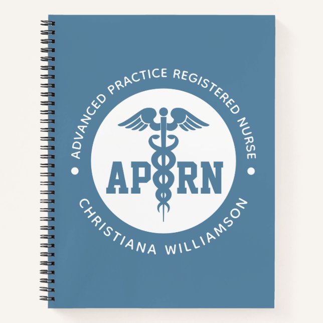 Custom APRN Advanced Practice Registered Nurse Notebook (Front)