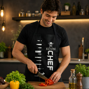 Custom Apron CHEF With Personalised Name