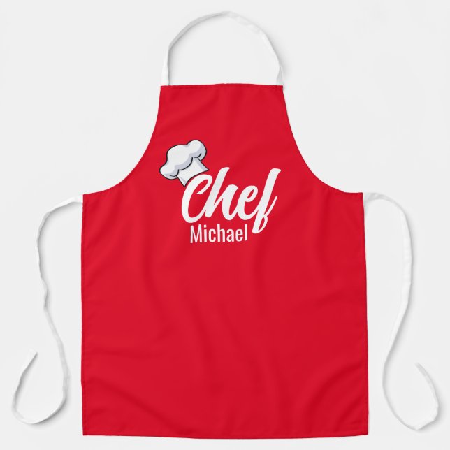 Custom Apron Printed Kitchen Apron for Women & Men (Front)