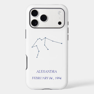 Custom Aquarius Constellation iPhone Case - Person