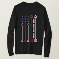 custom Archery american USA flag arrow