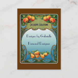 Custom Art Deco Designer Business Card