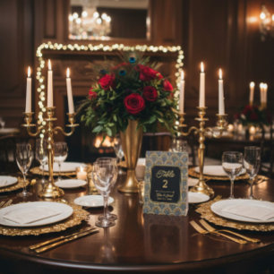 Custom Art Deco Thank You Tabletop Sign