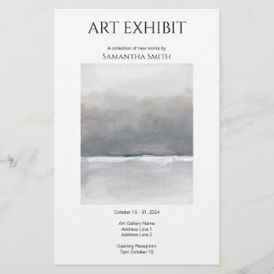 Custom Art Exhibit Advertising Flyer