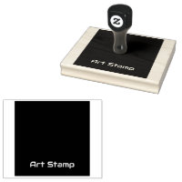 Custom Art-Stamp Square border Logo Printed Black
