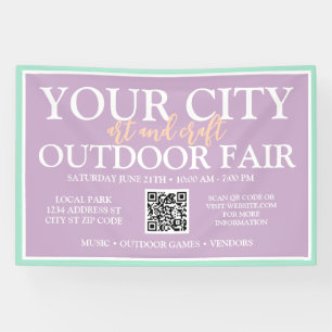 Custom Arts & Crafts Outdoor Fair Summer Event Banner
