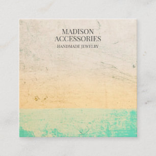 Custom artsy Chic Jewellery Business Square Business Card