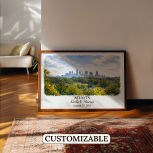 Custom Atlanta Wall Art, Georgia Poster