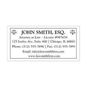 Custom Attorney Office Self-Inking Stamp
