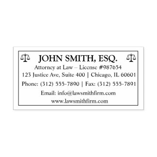 Custom Attorney Office Self-Inking Stamp