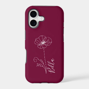 Custom August Poppy Birth Flower Gift for Birthday