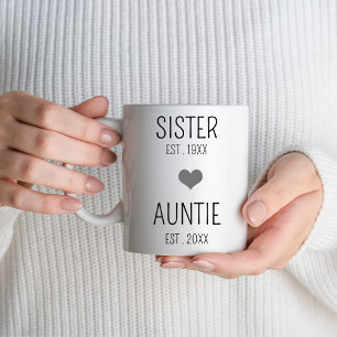 Custom Aunt Gift Promoted to Aunt Gift New Auntie Mug