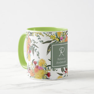 Custom Australian Summer Bush Blooms  Mug