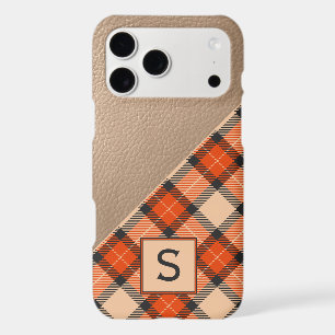 Custom Autumn Pumpkin Orange Brown Tartan Pattern