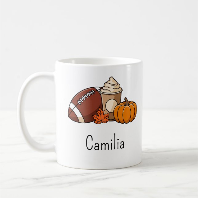 Custom Autumn Vibes Coffee Mug (Left)