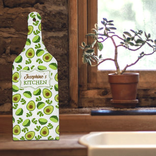 Custom Avocado, Kitchen Glass Cutting Board