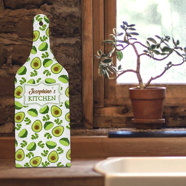 Custom Avocado, Kitchen Glass  Cutting Board (Creator Uploaded)