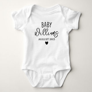 Custom Baby Announcement, Personalised Coming Soon Bodysuit