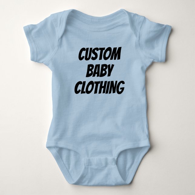 Custom Baby Bodysuits Blank Template (Front)