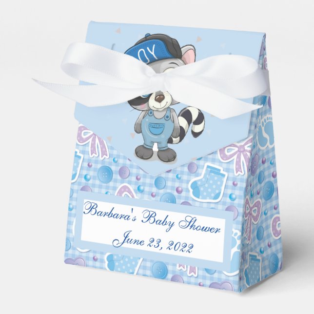 Custom Baby Boy Favour Box (Front Side)