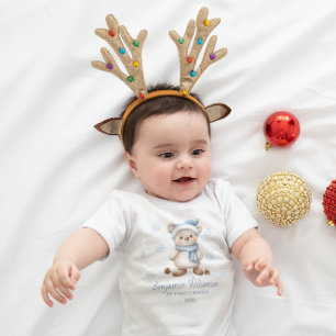 Custom Baby Boy My 1st Christmas Bodysuit