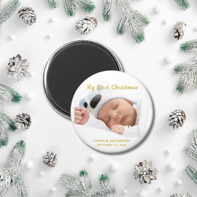Custom Baby Boy My First Christmas magnet (Creator Uploaded)