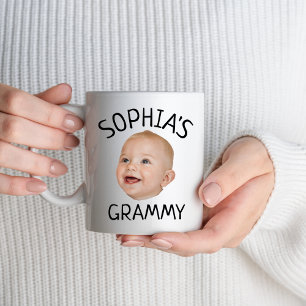 Custom Baby Face Baby Photo Grammy Birthday Party Mug