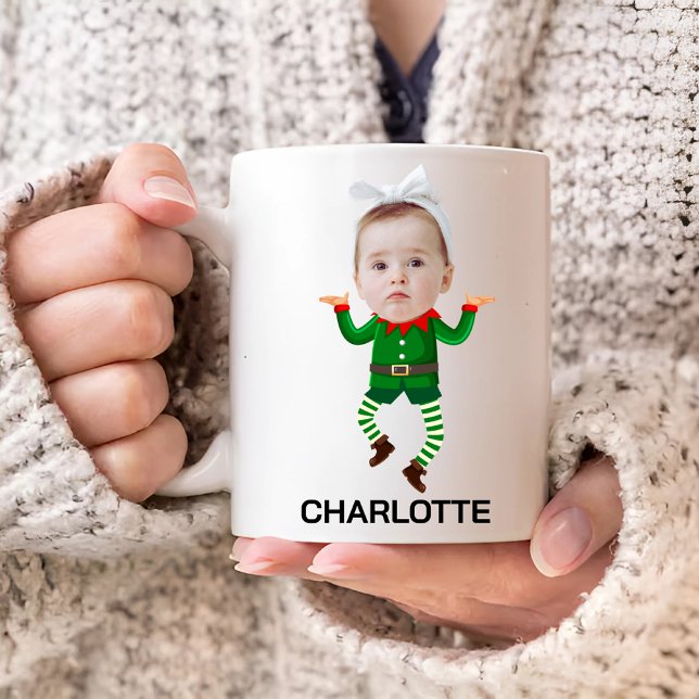 Custom Baby Face Elf Coffee Mug (Creator Uploaded)