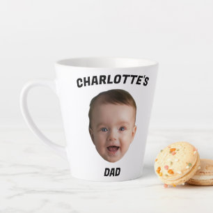 Custom Baby Face Mug, Custom New Dad Mug